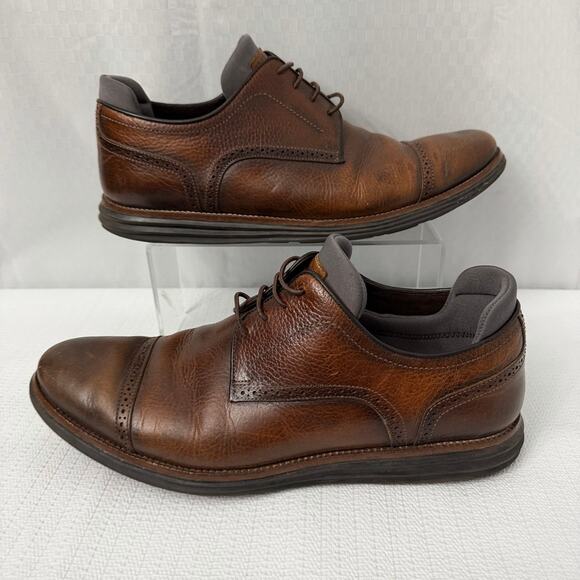 Martin Dingman Shoes Mens 11.5 M Countryaire Pebble Grain Cap Toe Brown Leather main image 4
